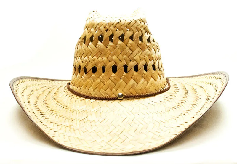 Vented Wide Brim Straw Hat