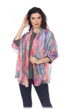 Vibrant Brushstroke Shawl