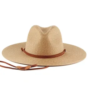 Women Straw Beach Hat Panama Sun Hats Fedora