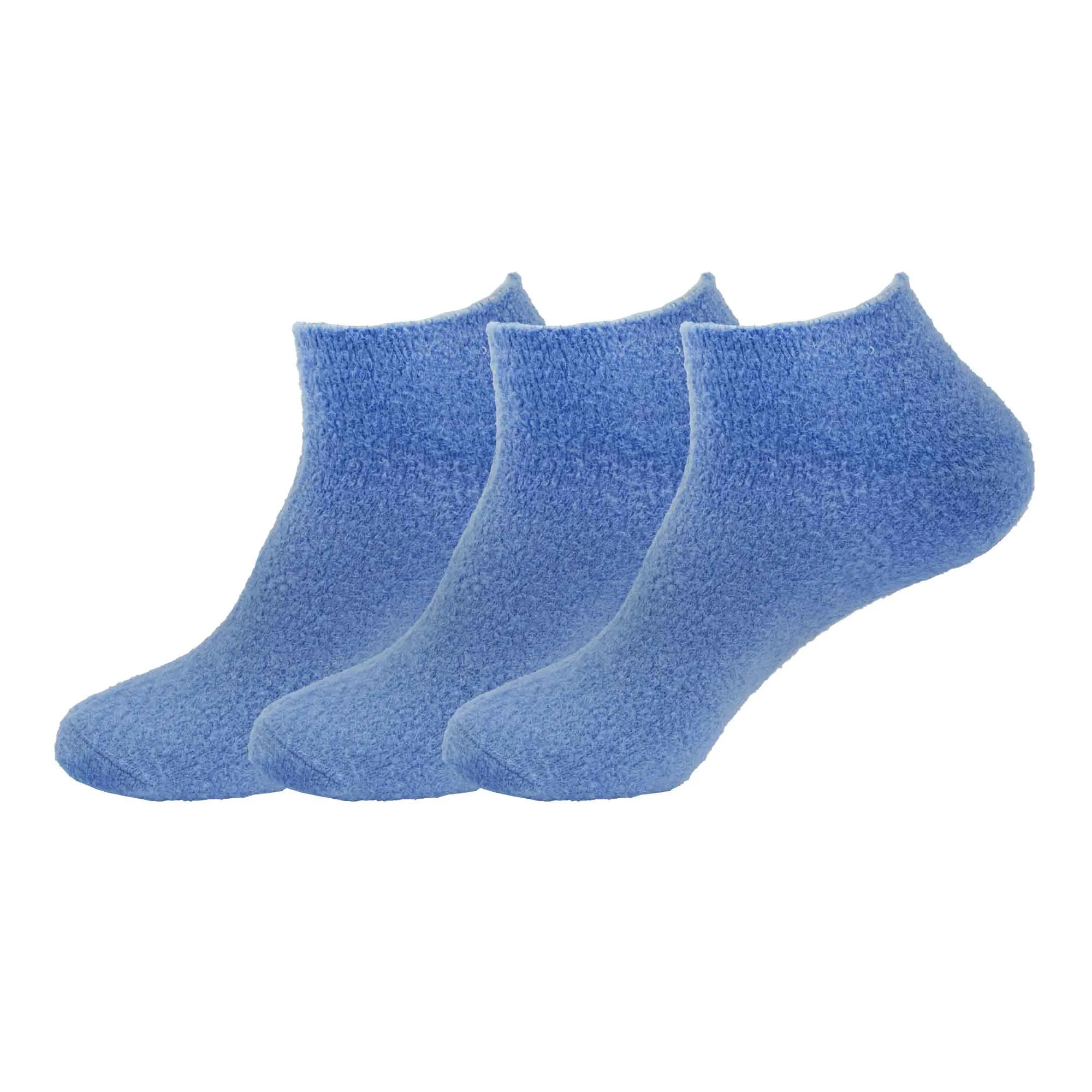 Women's Super Aloe Infused Fuzzy Nylon Socks, 3 Pairs Singles