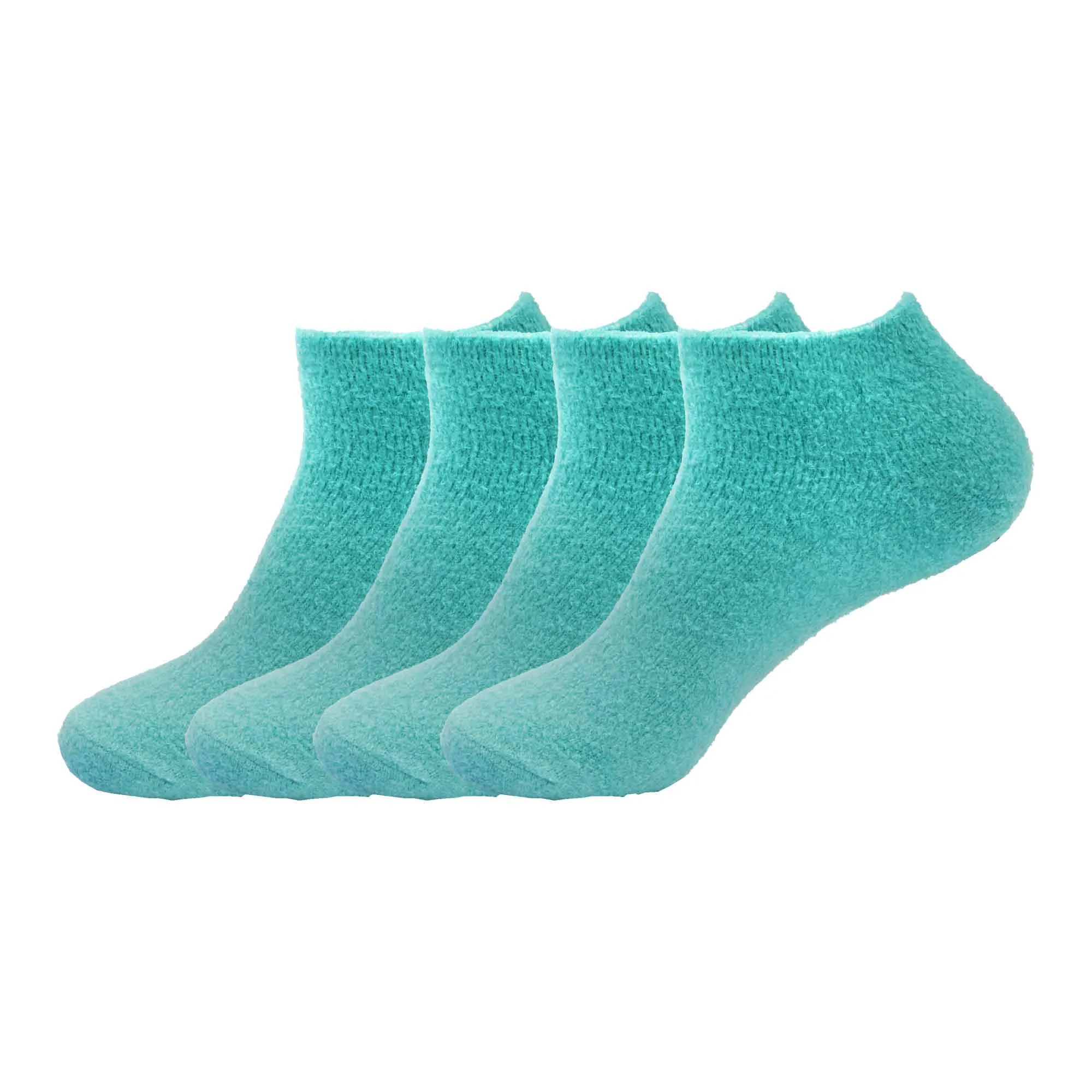 Women's Super Aloe Infused Fuzzy Nylon Socks, 3 Pairs Singles